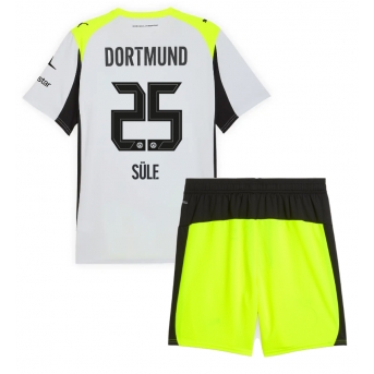 Borussia Dortmund Niklas Sule #25 Maglia Gara Trasferta Repliche 2025-26 Bambino Maniche Corte